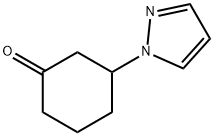 3-(1H-吡唑-1-基)环己-1-酮 结构式