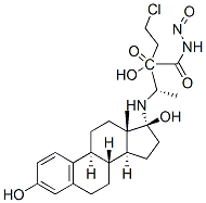 1-(2-chloroethyl)-1-nitrosocarbamoylalanine estradiol-17-ester 结构式