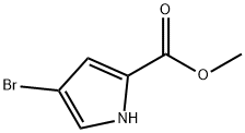 4-溴-1H-吡咯-2-羧酸甲酯 结构式