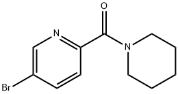 (5-溴甲基吡啶基)哌啶 结构式