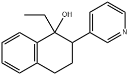 1-ETHYL-2-PYRIDIN-3-YL-1,2,3,4-TETRAHYDRO-NAPHTHALEN-1-OL 结构式