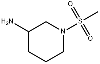 1-(甲基磺酰基)-3-哌啶胺/3-氨基-1-甲磺酰哌啶 结构式