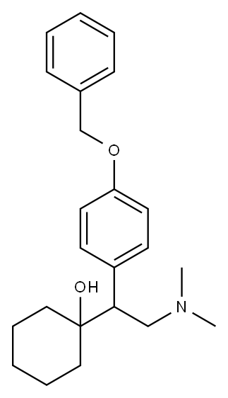 1-[2-氨基-1-(4-苄氧基苯基)乙基]环己醇盐酸盐 结构式