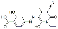 Benzoic  acid,  4-[2-(5-cyano-1-ethyl-1,6-dihydro-2-hydroxy-4-methyl-6-oxo-3-pyridinyl)diazenyl]-2-hydroxy- 结构式