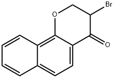 3-溴-2,3-二氢-4H-苯并[H]色烯-4-酮 结构式