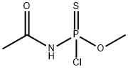 Phosphoramidochloridothioic  acid,  N-acetyl-,  O-methyl  ester 结构式