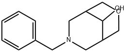 7-苄基-3-噁-7-氮杂双环[3.3.1]-9-壬醇 结构式