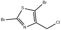 2,5-二溴-4-(氯甲基)噻唑 结构式