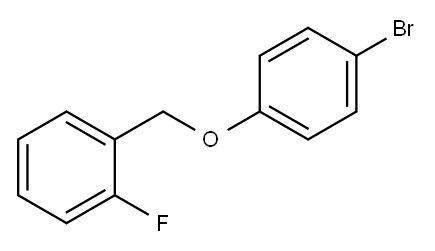1-((4-溴苯氧基)甲基)-2-氟苯 结构式