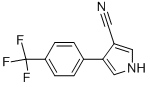 4-[4-(TRIFLUOROMETHYL)PHENYL]-1H-PYRROLE-3-CARBONITRILE 结构式