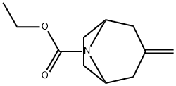 3-Methylene-8-ethoxycarbonyl-8-aza-bicyclo[3.2.1]octane 结构式