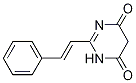 2-[(1E)-2-苯乙烯基]-4,6(1H,5H)-嘧啶二酮 结构式