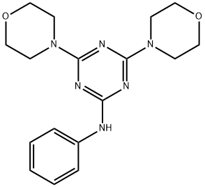 2-Anilino-4,6-di(4-morpholinyl)-1,3,5-triazine