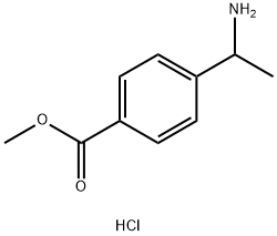 甲基4-(1-氨基乙基)苯甲酸酯盐酸盐 结构式