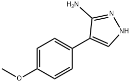 4-(4-甲氧苯基)-1H-吡唑-5-胺 结构式