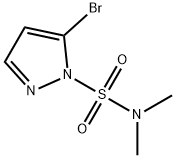 5-溴-N,N-二甲基吡唑-1-磺酰胺 结构式