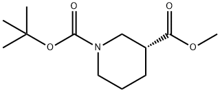 (R)-1-tert-butyl 3-methyl piperidine-1,3-dicarboxylate 结构式