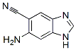 1H-Benzimidazole-5-carbonitrile,  6-amino- 结构式