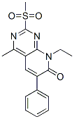 Pyrido[2,3-d]pyrimidin-7(8H)-one,  8-ethyl-4-methyl-2-(methylsulfonyl)-6-phenyl- 结构式