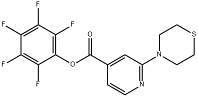 全氟苯基2-硫代吗啉代异烟酸酯 结构式