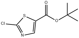 2-氯-1,3-噻唑-5-羧酸叔丁酯 结构式