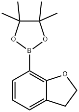 2-(2,3-二氢苯并呋喃-7-基)-4,4,5,5-四甲基-1,3,2-二氧杂硼烷 结构式