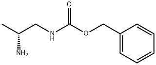 N-[(2R)-2-氨基丙基]氨基甲酸苯甲酯 结构式