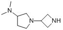 1-(AZETIDIN-3-YL)-N,N-DIMETHYLPYRROLIDIN-3-AMINE 结构式