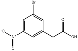 2-(3-溴-5-硝基苯基)乙酸 结构式