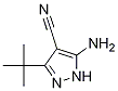 5-氨基-3-(叔丁基)-1H-吡唑-4-甲腈 结构式