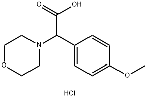 (4-METHOXY-PHENYL)-MORPHOLIN-4-YL-ACETIC ACID HYDROCHLORIDE 结构式