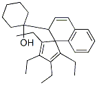 1-(2,3,4,5-TETRAETHYL-2'H-SPIRO[CYCLOPENTA[2,4]DIENE-1,1'-NAPHTHALENE]-2'-YL)CYCLOHEXANOL 结构式