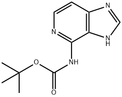 3H-咪唑并[4,5-C]吡啶-4-基氨基甲酸叔丁酯 结构式