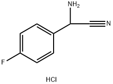 2-氨基-2-(4-氟苯基)乙腈盐酸 结构式