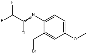 N-[2-(BROMOMETHYL)-4-METHOXYPHENYL]-2,2-DIFLUOROACETIMIDOYL CHLORIDE 结构式