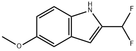 2-DIFLUOROMETHYL-5-METHOXYINDOLE 结构式