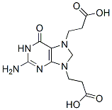 7,9-bis(2-carboxyethyl)guanine 结构式