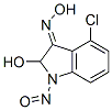 4-CHLORO-2-HYDROXY-1-NITROSOINDOLIN-3-ONEOXIME 结构式