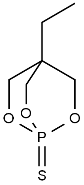 4-Ethyl-2,6,7-trioxa-1-phosphabicyclo[2.2.2]octane1-sulfide 结构式