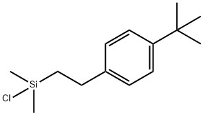 对(叔丁基)苯基乙基二甲基氯硅烷 结构式