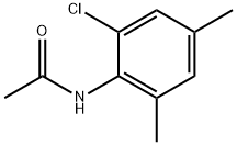 N-(2-氯-4,6-二甲基苯基)乙酰胺 结构式