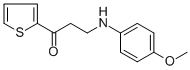 3-(4-METHOXYANILINO)-1-(2-THIENYL)-1-PROPANONE 结构式