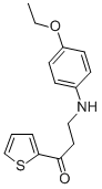 3-(4-ETHOXYANILINO)-1-(2-THIENYL)-1-PROPANONE 结构式