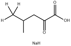 SODIUM 2-KETO-4-METHYL-D3-PENTANOATE 结构式