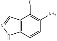 5-AMINO-4-FLUORO 1H-INDAZOLE 结构式