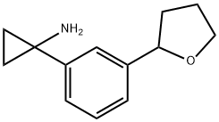 1-[3-(四氢-2-呋喃基)苯基]-环丙胺 结构式