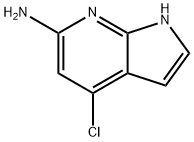 4-氯-1H-吡咯并[2,3-B]吡啶-6-胺 结构式
