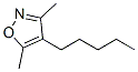 Isoxazole, 3,5-dimethyl-4-pentyl- (9CI) 结构式