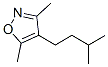 Isoxazole, 3,5-dimethyl-4-(3-methylbutyl)- (9CI) 结构式