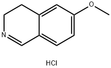 3,4-二氢-6-甲氧基异喹啉盐酸盐 结构式